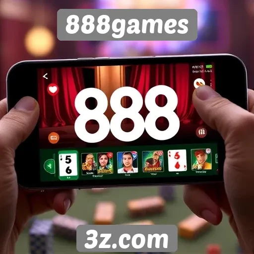 Experiência de jogo no 888games é otimizada para dispositivos móveis